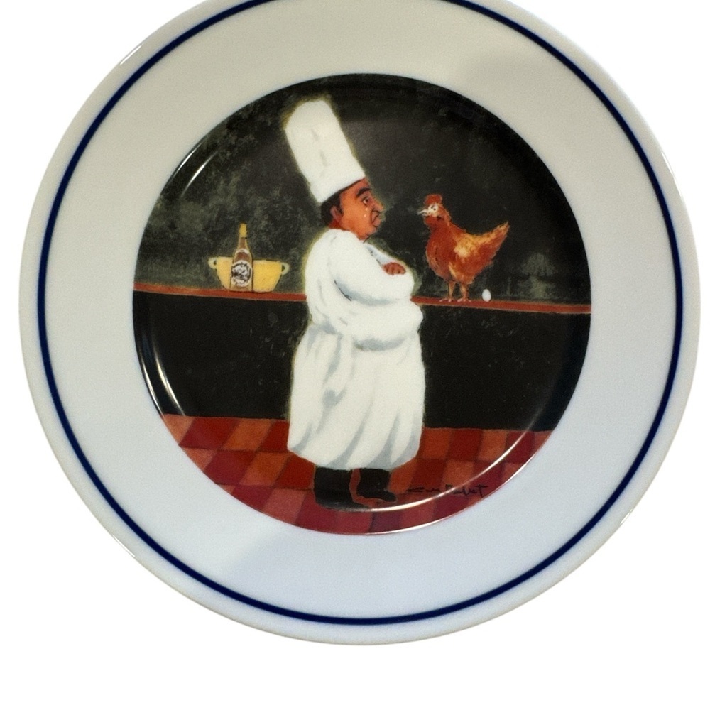 Williams-Sonoma 7.75" Salad/ Dessert Plate Chef Series "I am a Mother to be..."